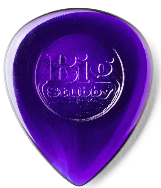 Dunlop 475P300 Big Stubby 3.0mm Picks, Pack of 6 - Purple