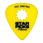 Cleartone Star Picks 0.73mm Guitar Picks 12 Pack - Yellow