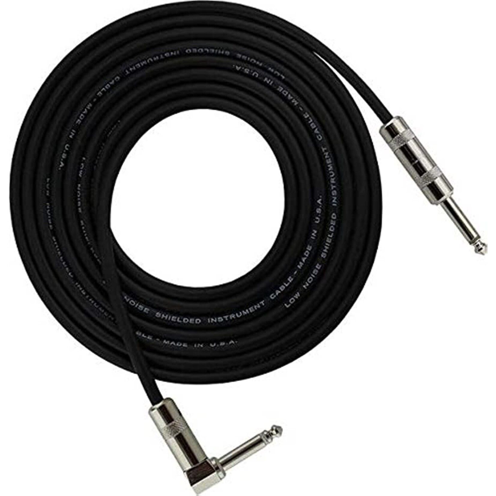 StageMASTER SEGL-10 10-Feet Instrument 1/4-Inch Straight Connector to Right Angle Cable