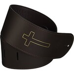 LM Straps LM Straps Brown Leather W/Cross