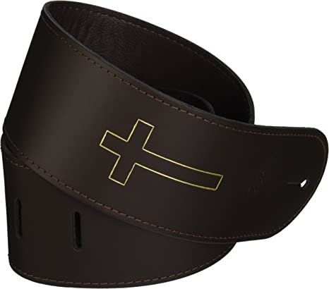 LM Straps Brown Leather W/Cross