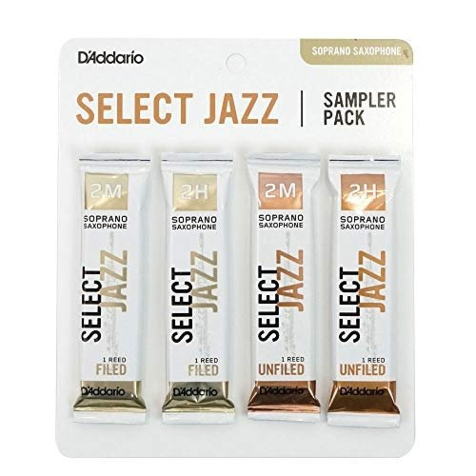 D'Addario Woodwinds DSJ-I2M Soprano Sax Reed Sampler Pack