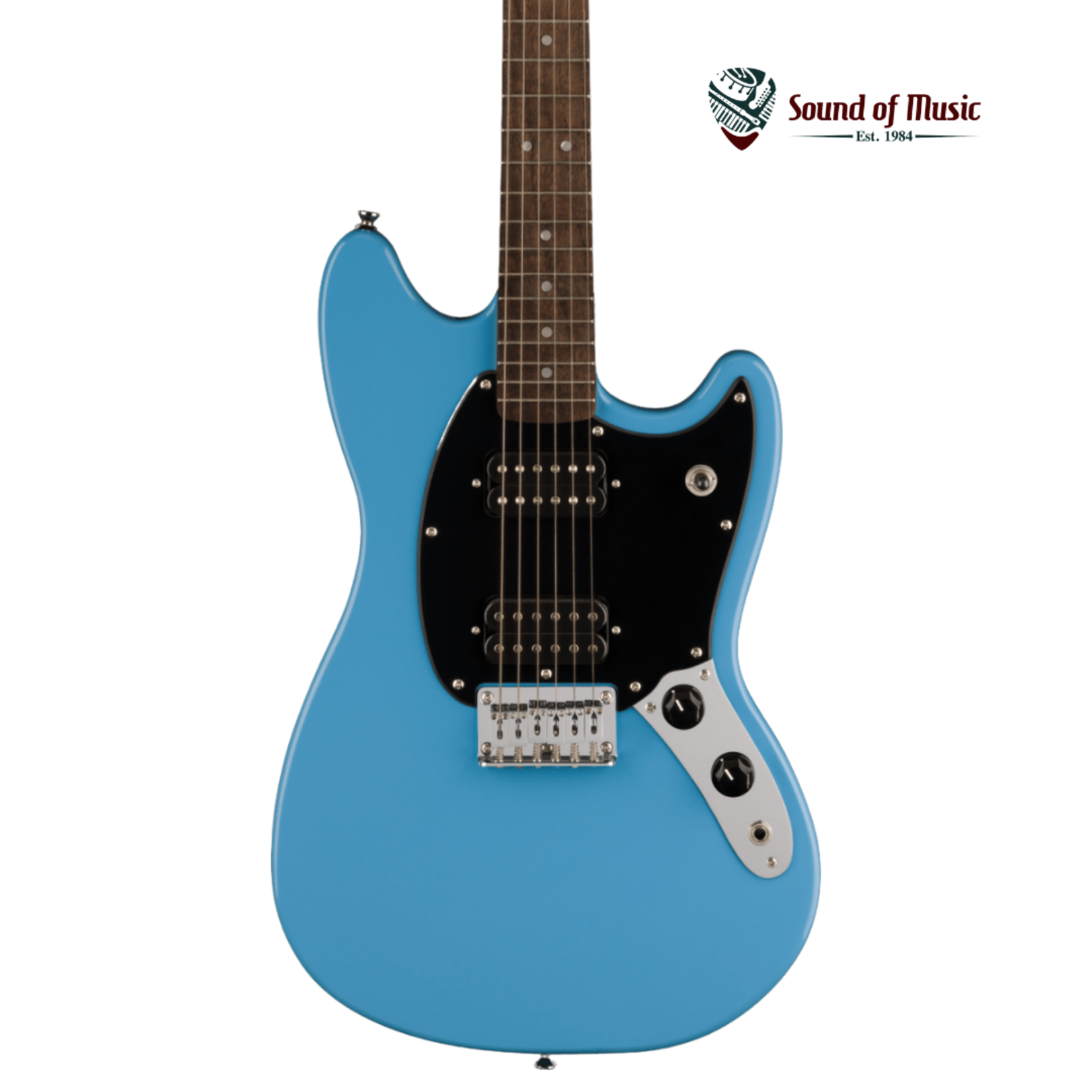Squier Sonic Mustang HH, Laurel Fingerboard, Black Pickguard - California Blue