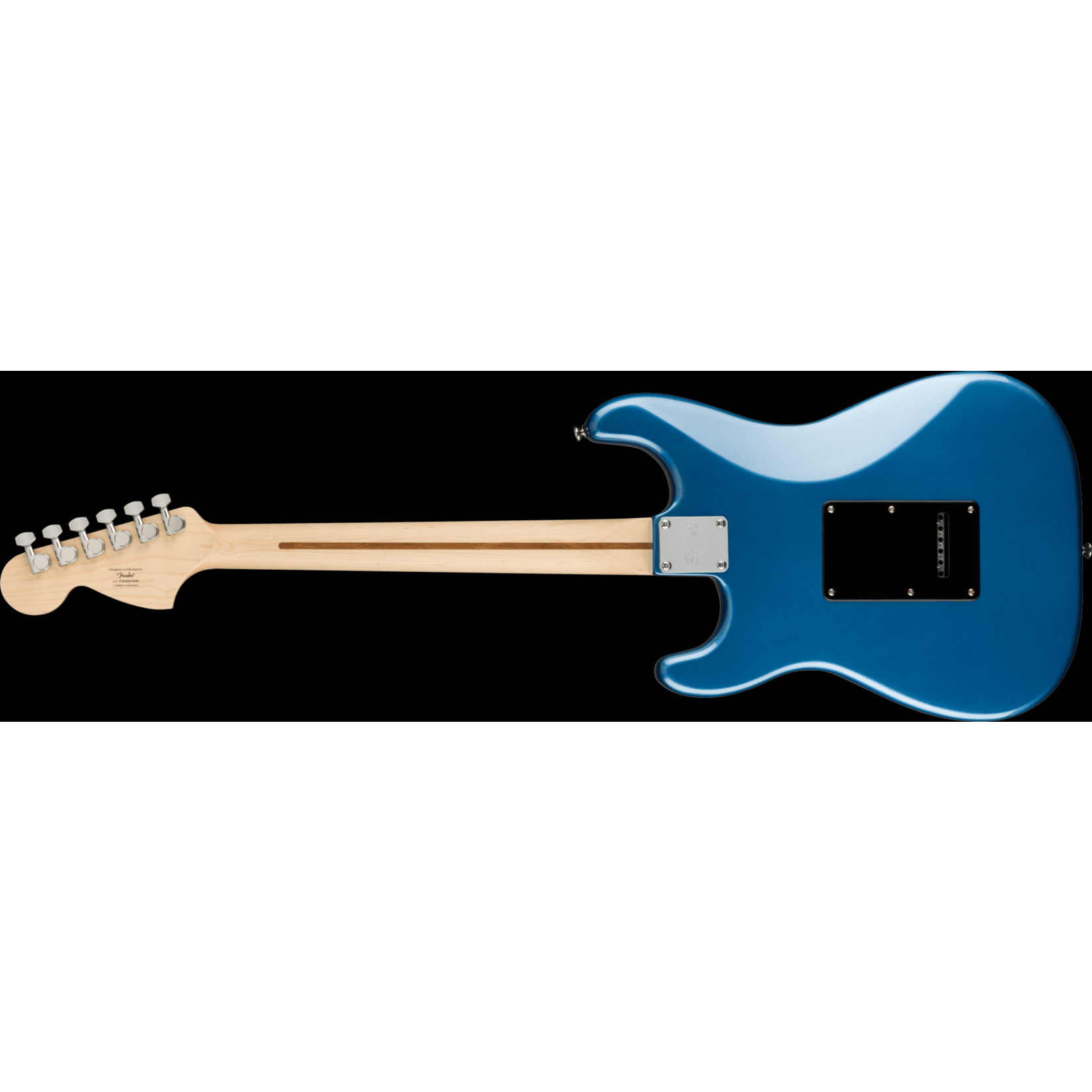 Squier Affinity Series Stratocaster Maple Fingerboard Black Pickguard Lake Placid Blue