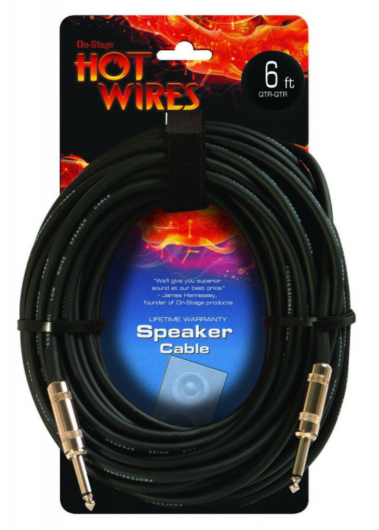 Hot Wire Speaker Cable 1/4" - 6 Ft