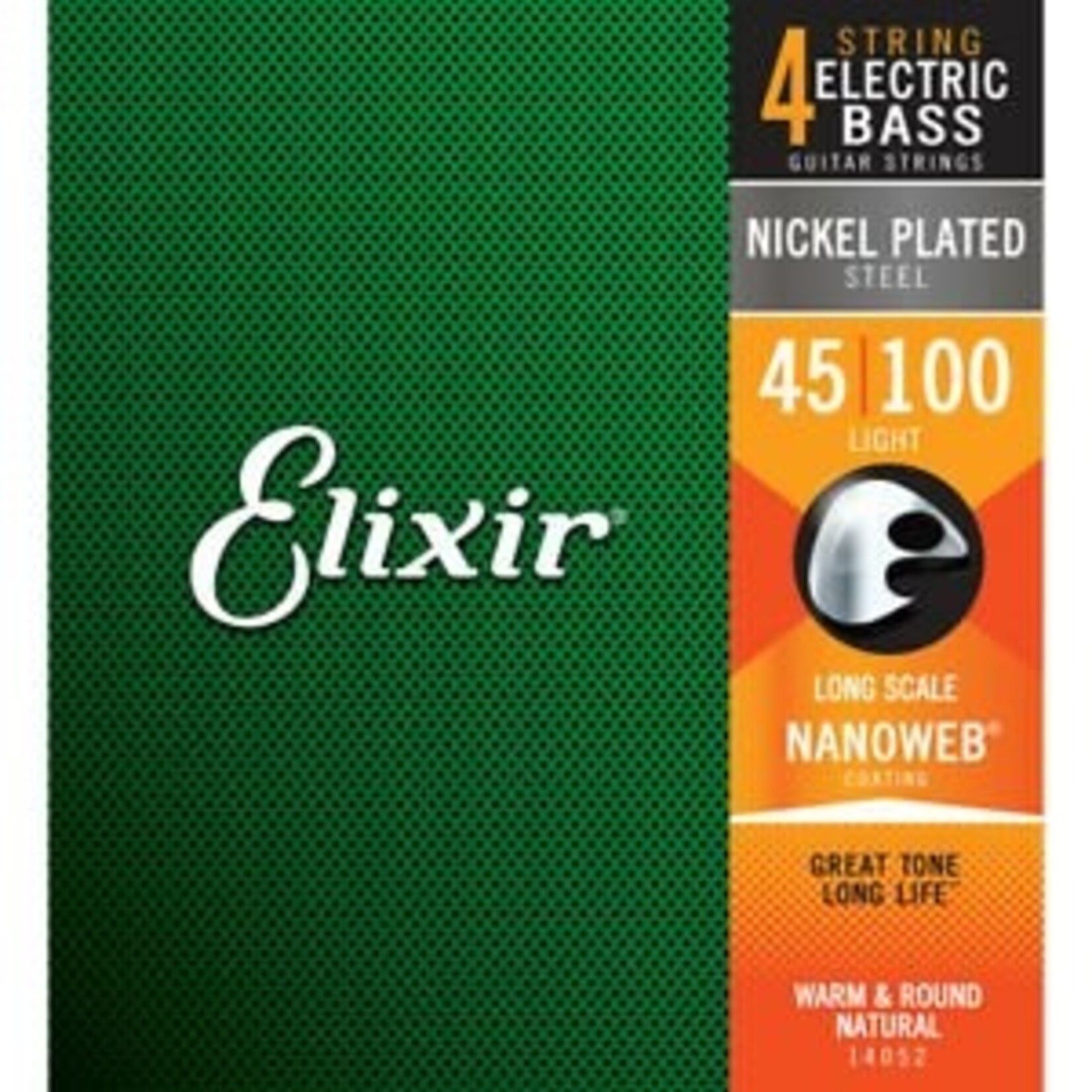 Elixir Nanoweb 14052 Light Long Scale Electric Bass Strings-4 String