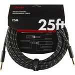 FENDER Fender Deluxe Series 25' Instrument Cable-Black Tweed