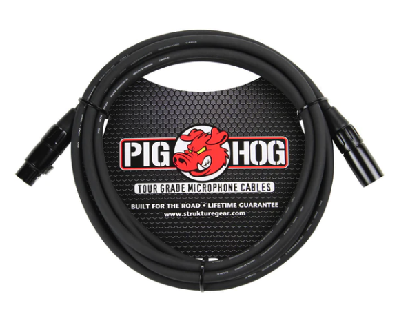 Pig Hog XLR Microphone Cable - 10 ft
