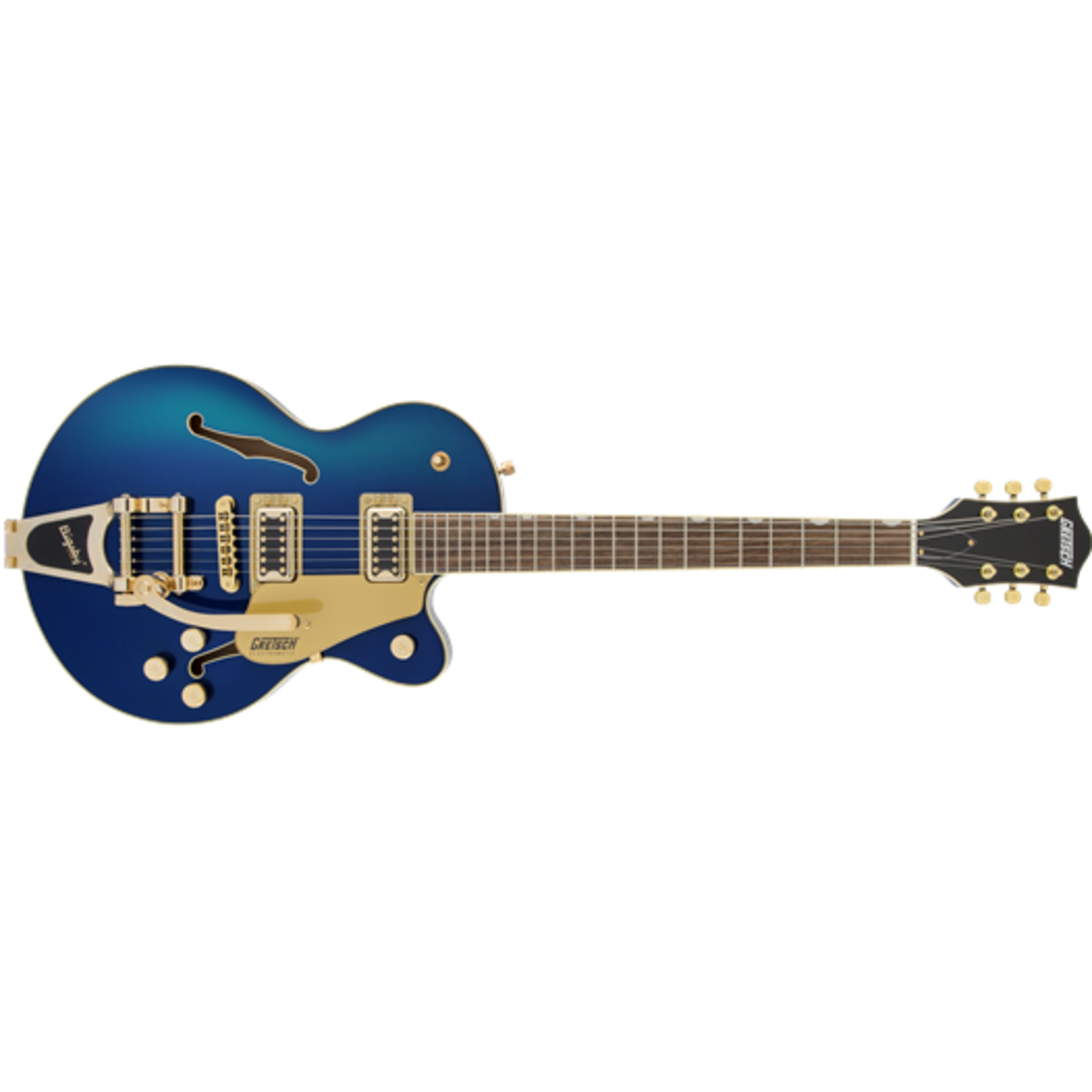 Gretsch G5655TG Electromatic Center Block Jr. Single-Cut w/ Bigsby & Gold Hardware - Azure Metallic
