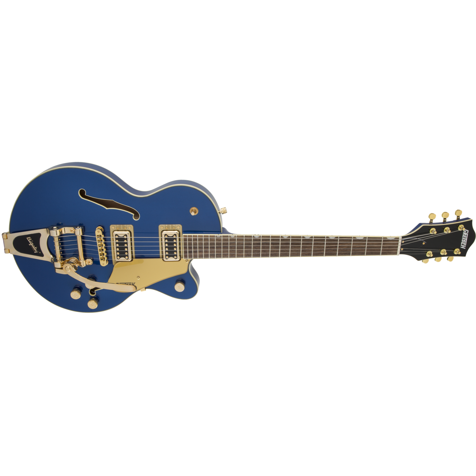 Gretsch G5655TG Electromatic Center Block Jr. Single-Cut w/ Bigsby & Gold Hardware - Azure Metallic