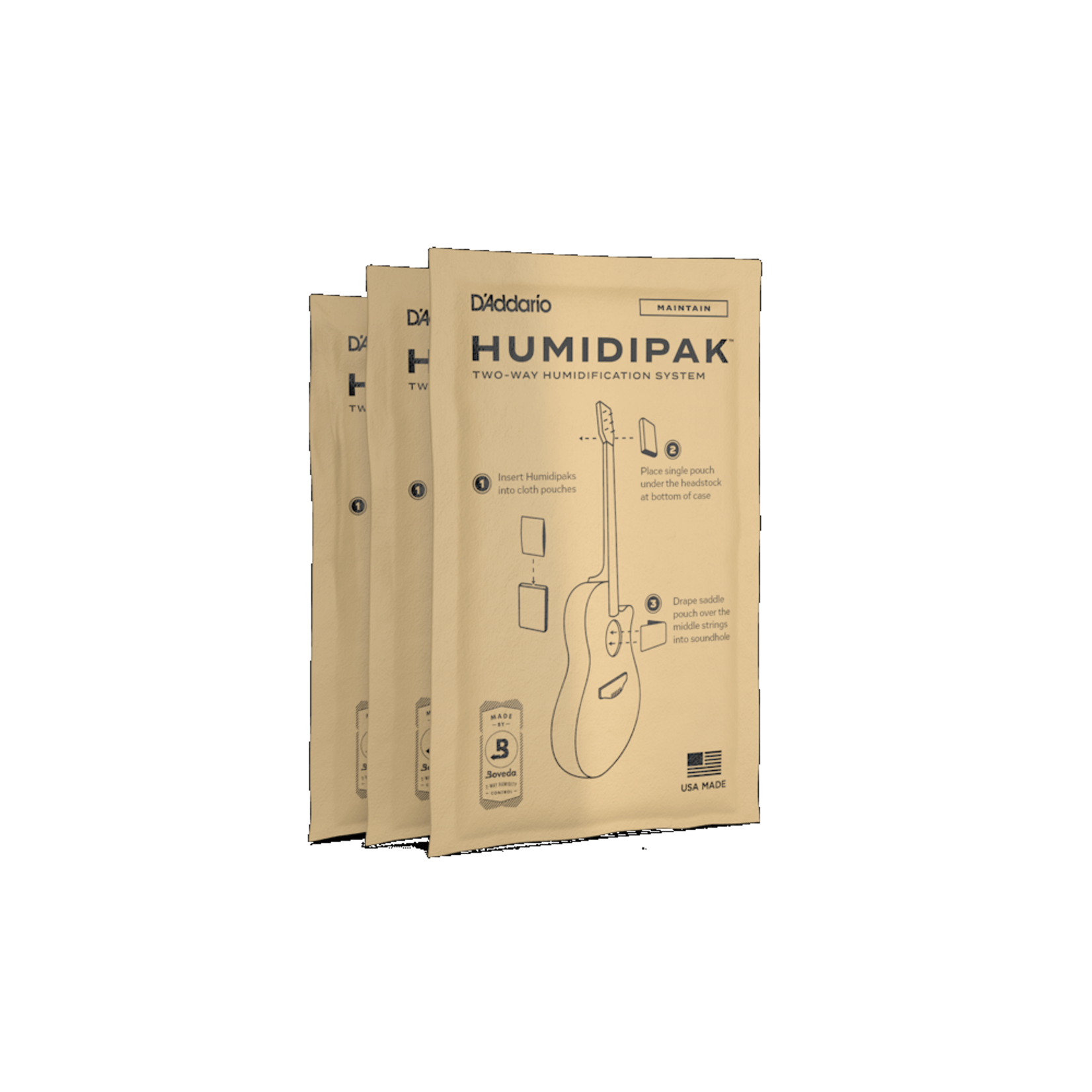 D'Addario Humidipak - Replacement 3 Pack