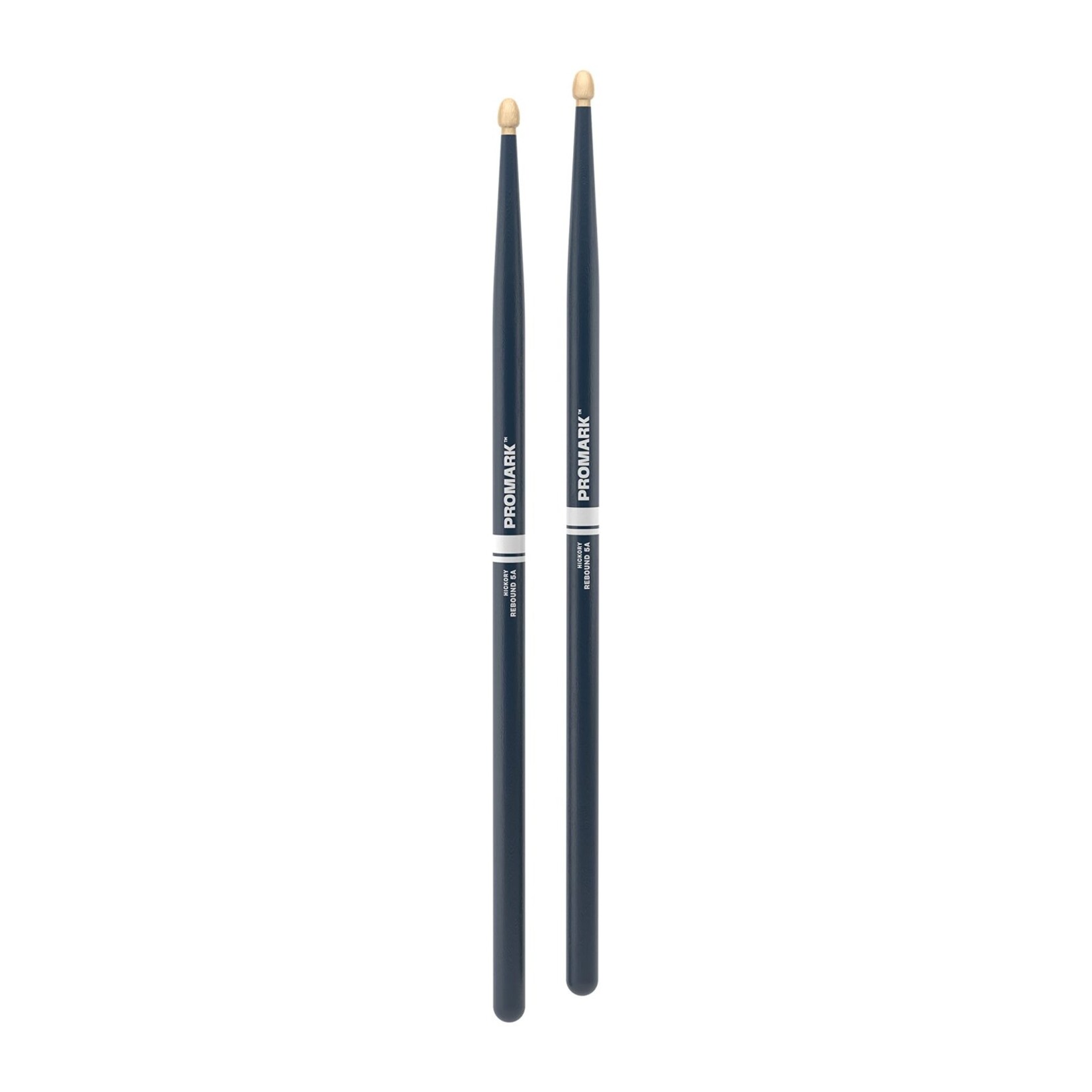 ProMark Rebound 5A Painted Blue Hickory Drumstick, Acorn Wood Tip