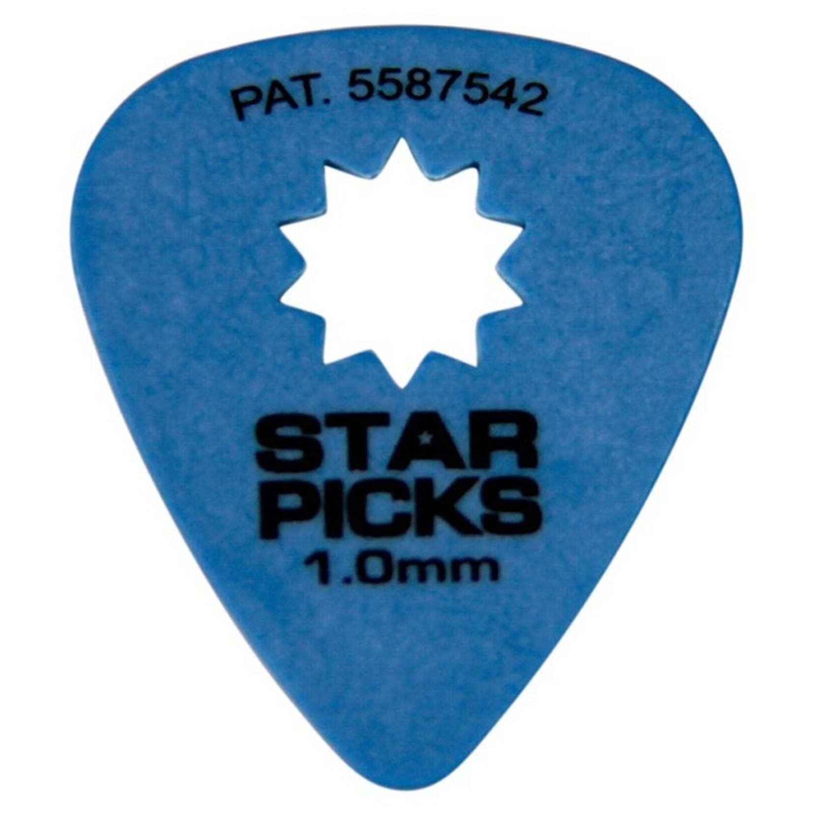 Star Picks 1.0mm Guitar Picks 12 Pack - Blue