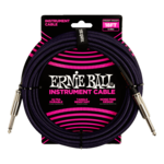 Ernie Ball Ernie Ball Braided Instrument Cable Straight/Straight 18ft - Purple/Black