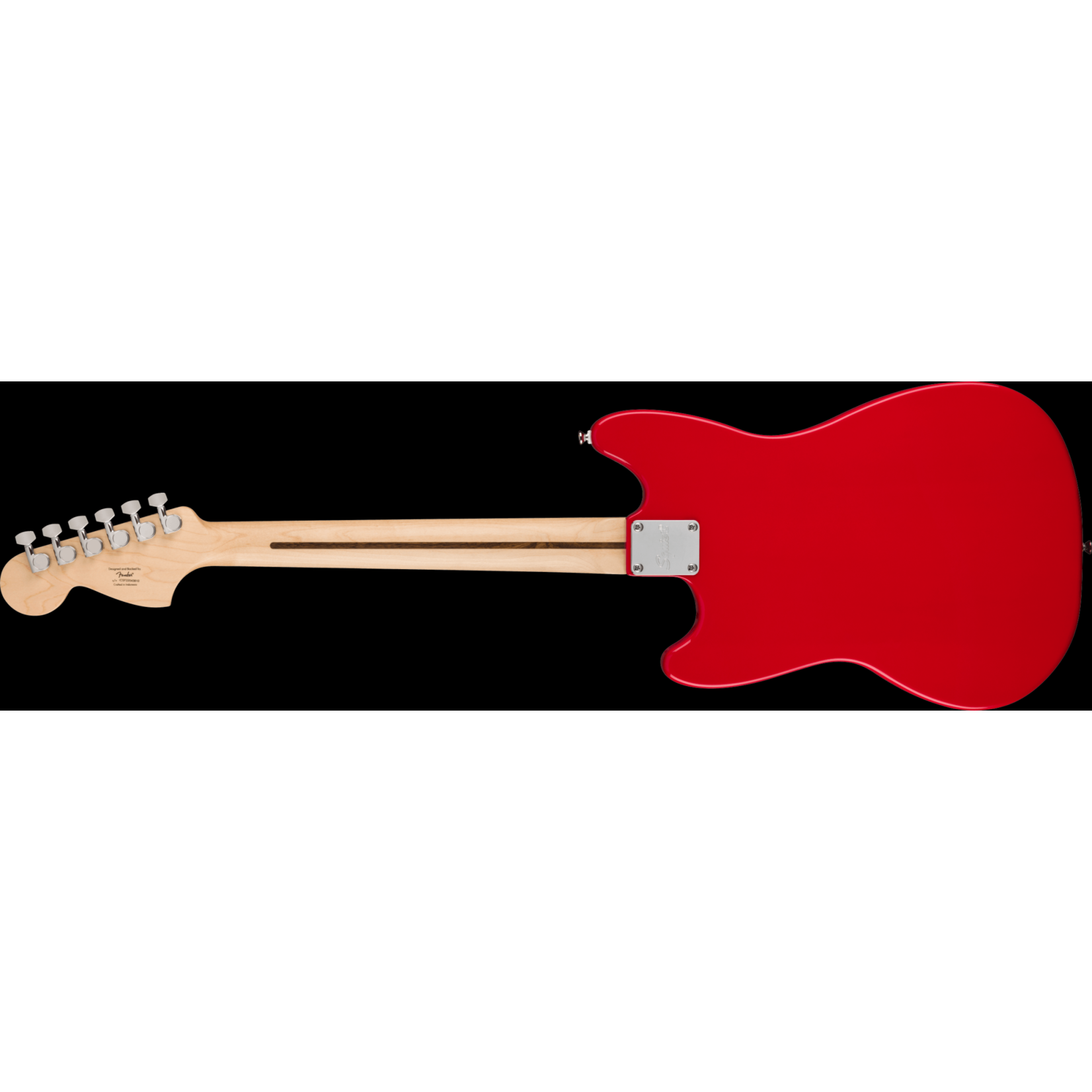 Squier Sonic Mustang, Maple Fingerboard, White Pickguard - Torino Red