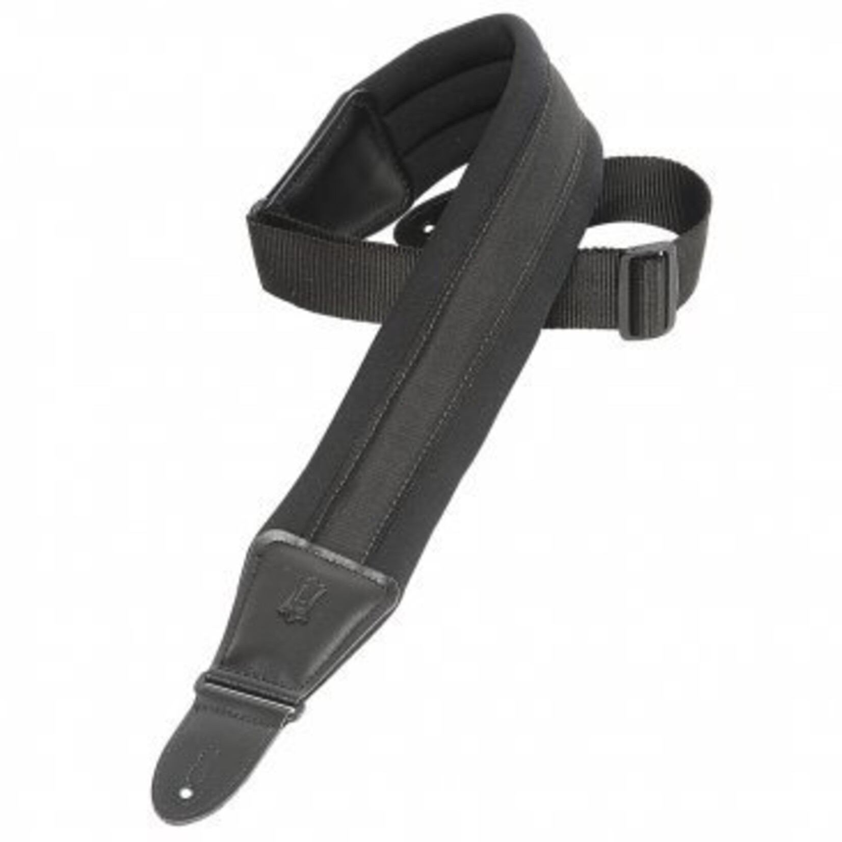 Levy's 3 1/4 Wide Black Padded Neoprene Guitar Strap