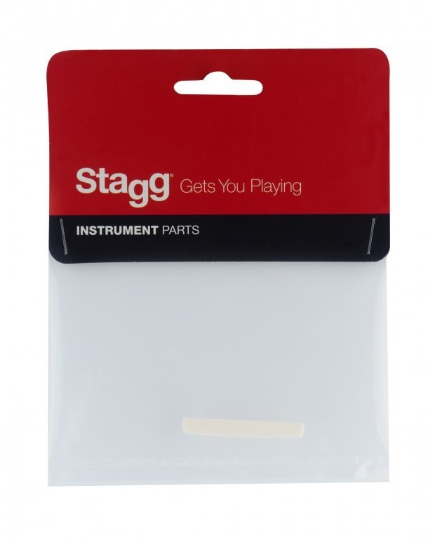 Stagg Pre-Slotted Electric Guitar Nut - Bone