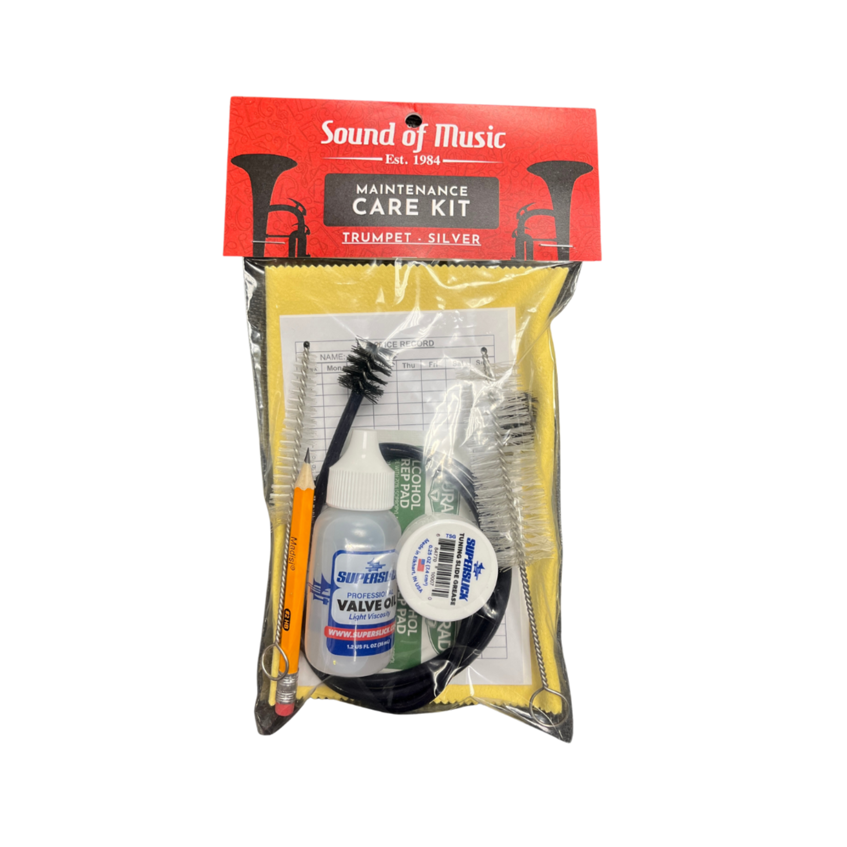 Sound of Music Trumpet Care Kit - Silver
