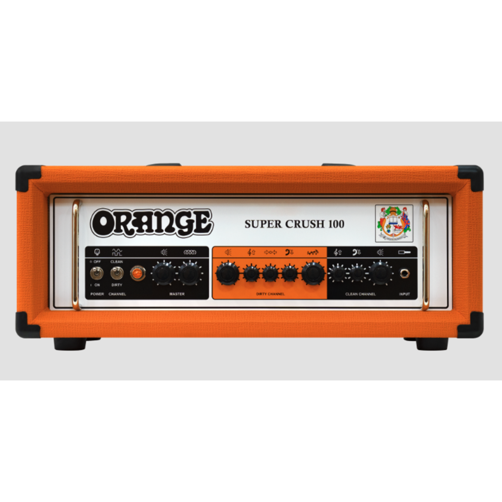 Orange Super Crush 100 100-Watt Solid-State Head - Orange