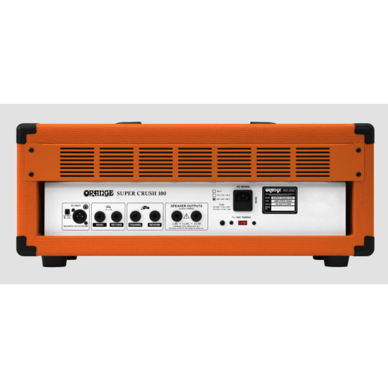 Orange Super Crush 100 100-Watt Solid-State Head - Orange