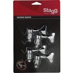 Stagg Stagg 4x1 Bass Guitar Individual Machine Heads - Nickel