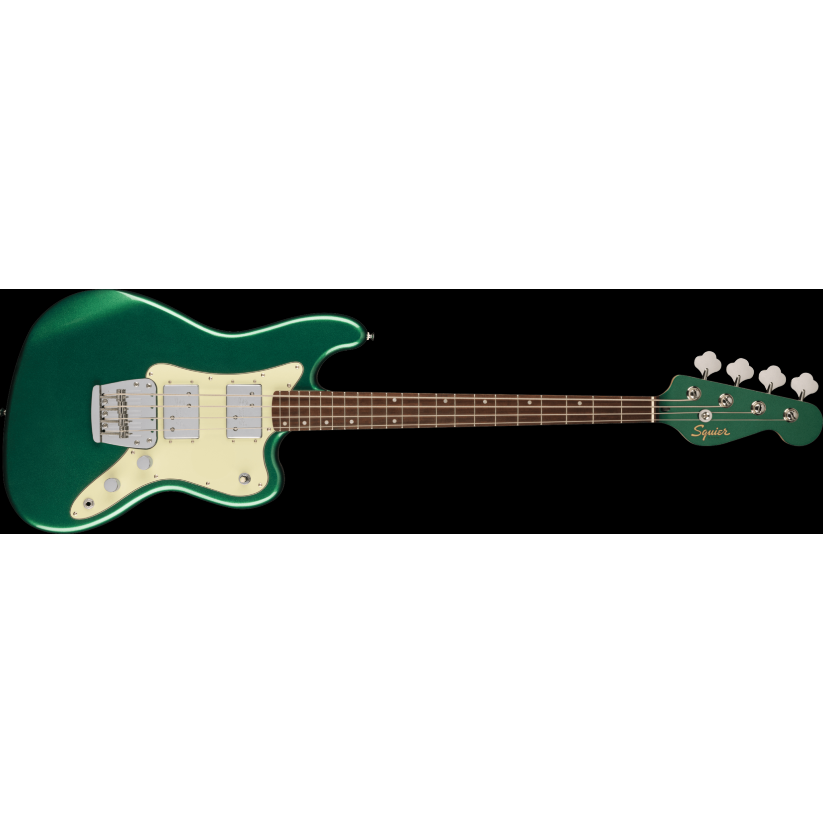 Squier Paranormal Rascal Bass HH, Laurel Fingerboard, Mint Pickguard - Sherwood Green