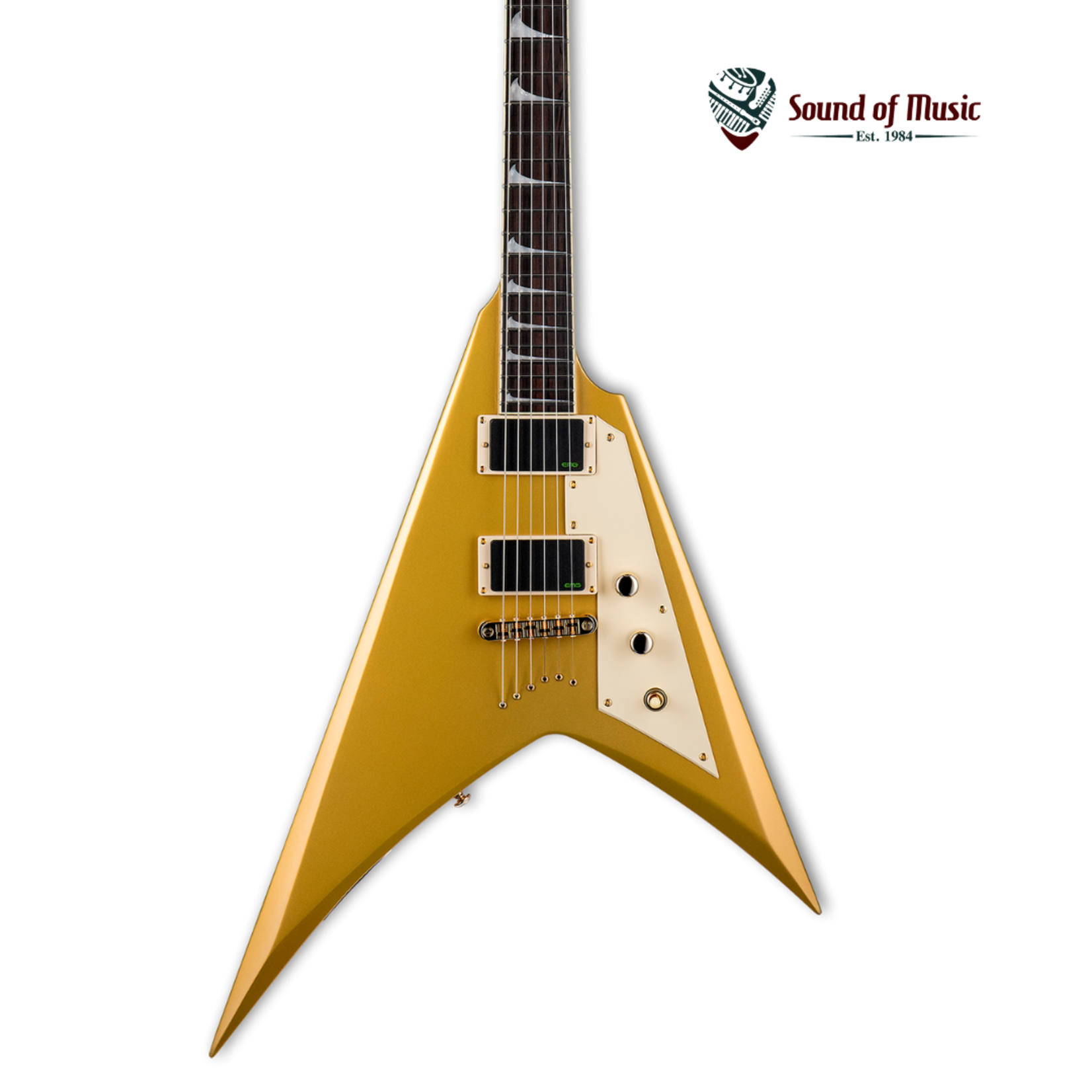 ESP LTD KH-V Kirk Hammett Signature Guitar - Metallic Gold