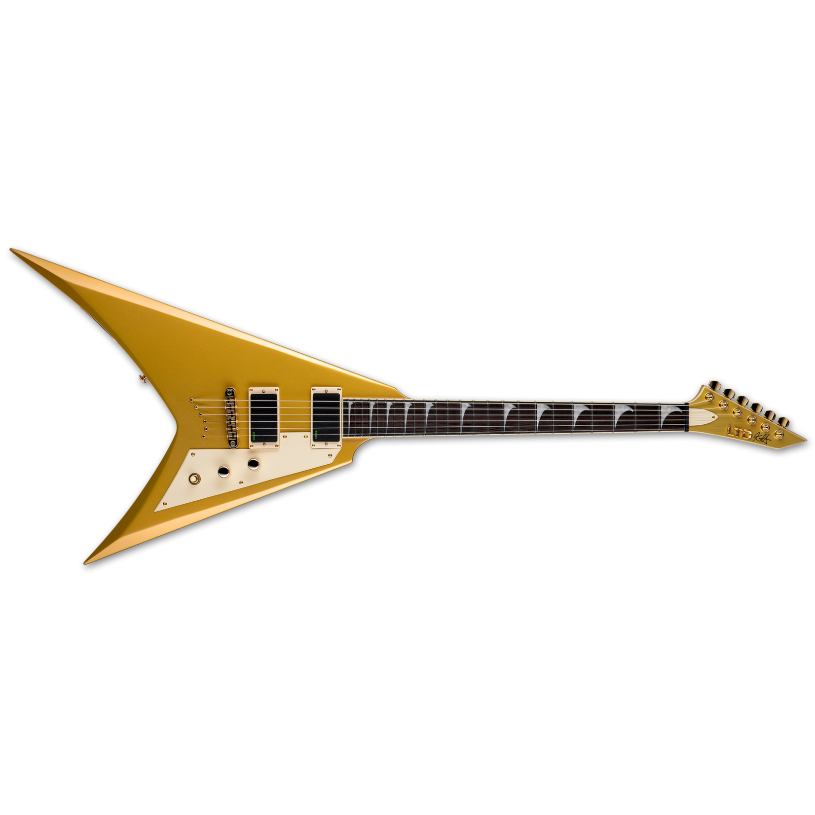 ESP LTD KH-V Kirk Hammett Signature Guitar - Metallic Gold