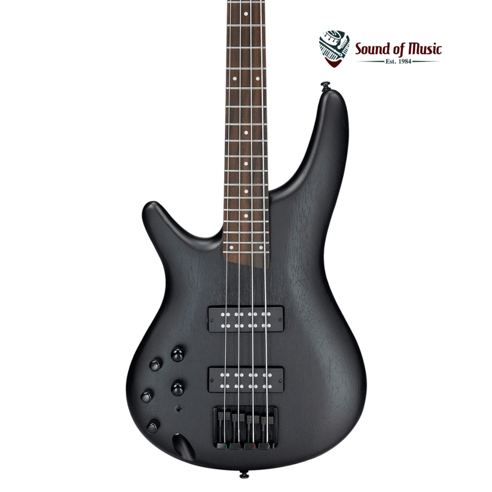 Ibanez SR300EBLWK Left Handed 4-String Electric Bass Guitar - Weathered Black