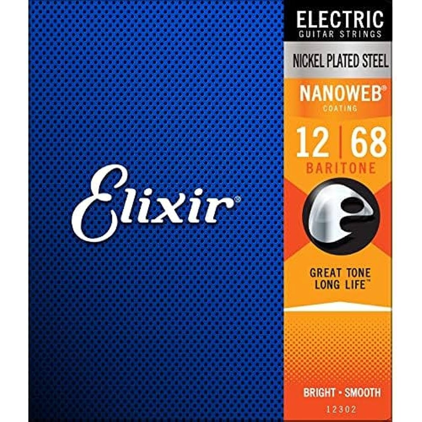 Elixir Nanoweb Electric Baritone Guitar Strings 12-68