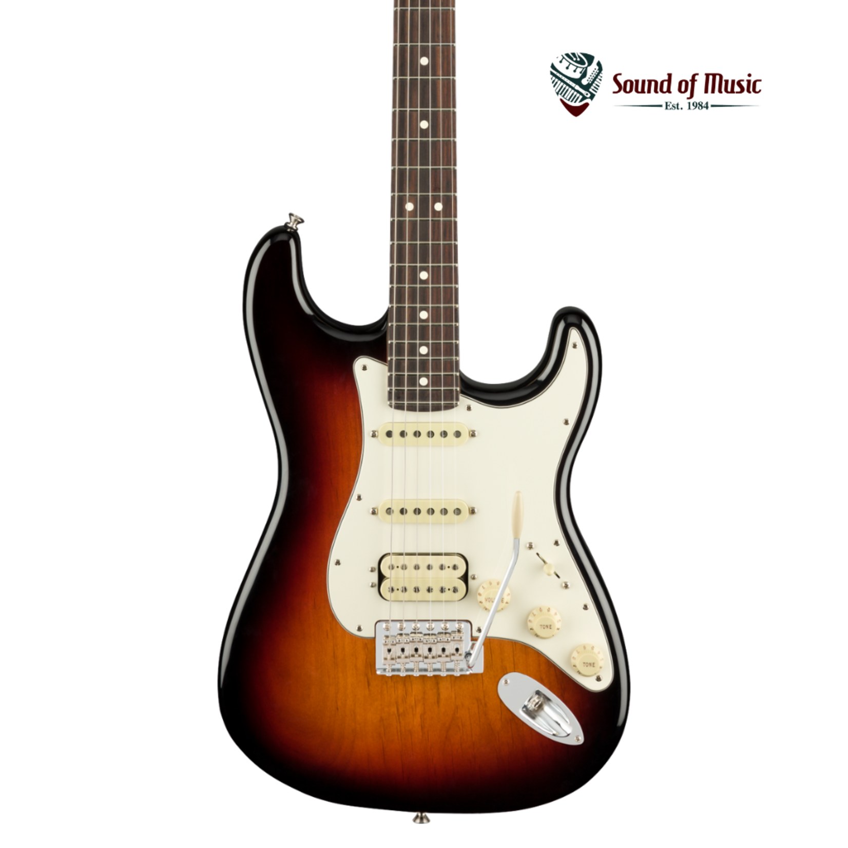 Fender American Performer Stratocaster HSS, Rosewood Fingerboard - 3-Color Sunburst