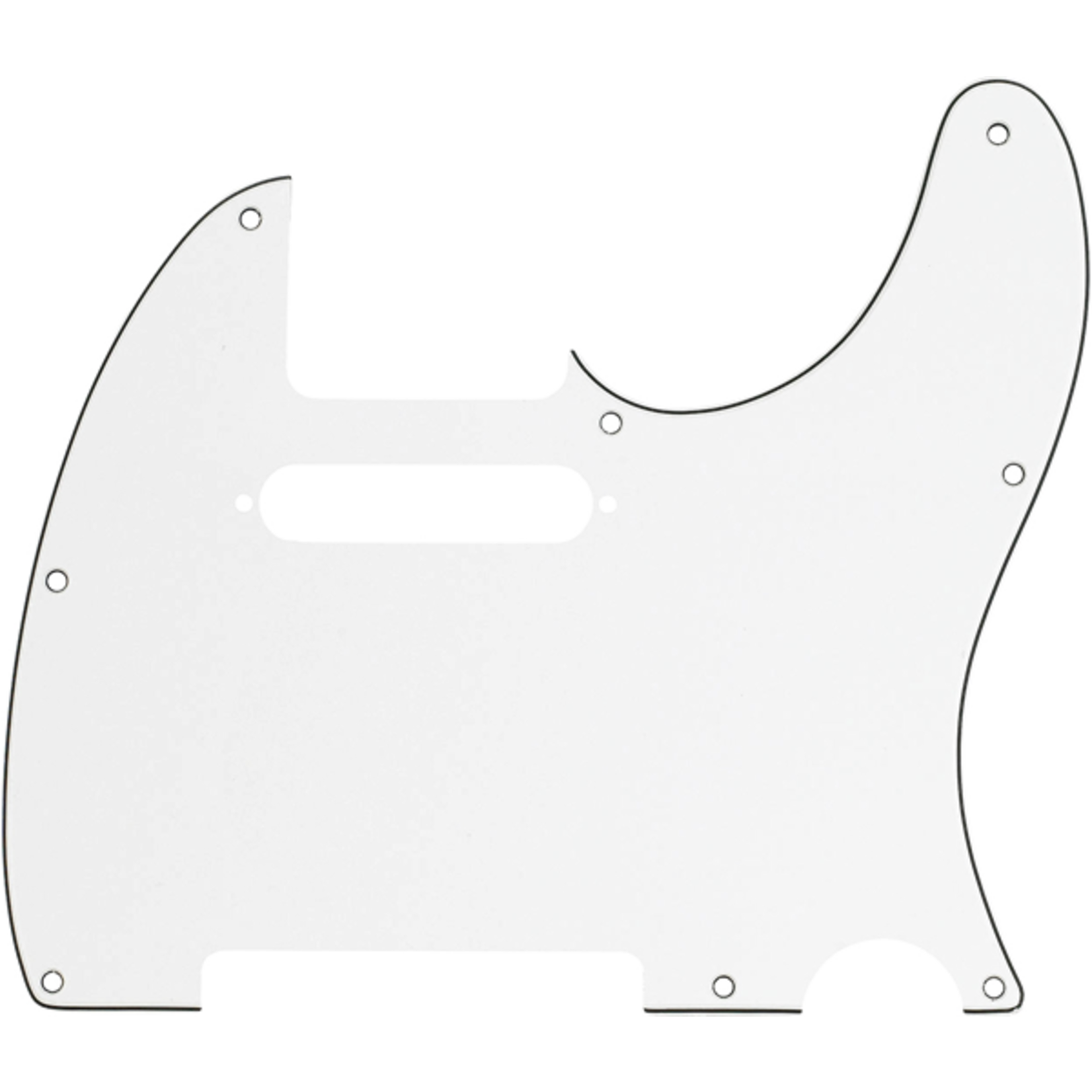Fender 3-Ply Pickguard, Telecaster, 8-Hole Mount - Parchment