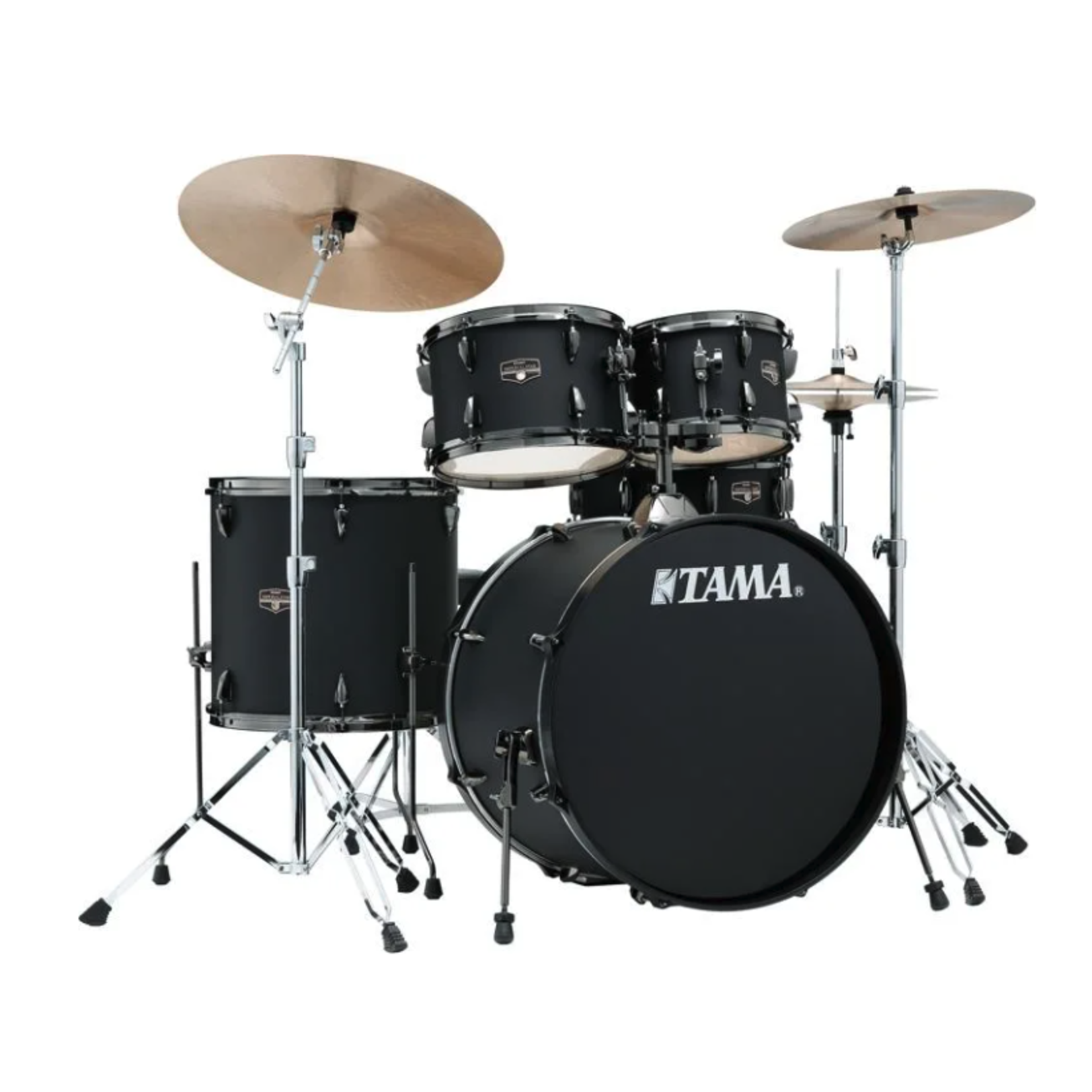 Tama Imperialstar IE52C 5-piece Complete Drum Set - Blacked Out Black