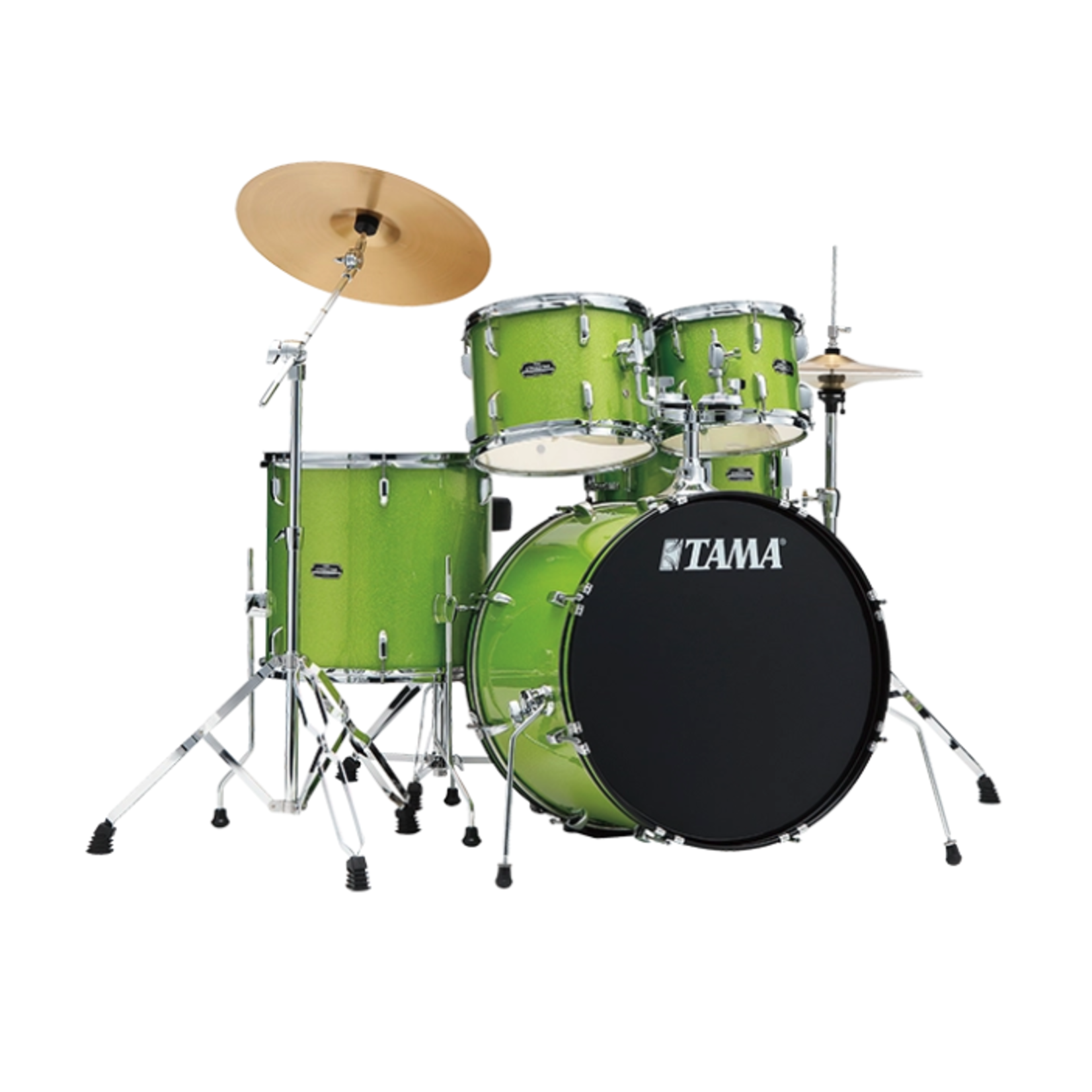 Tama Stagestar 5-Piece Complete Drum Set - Lime Green Sparkle
