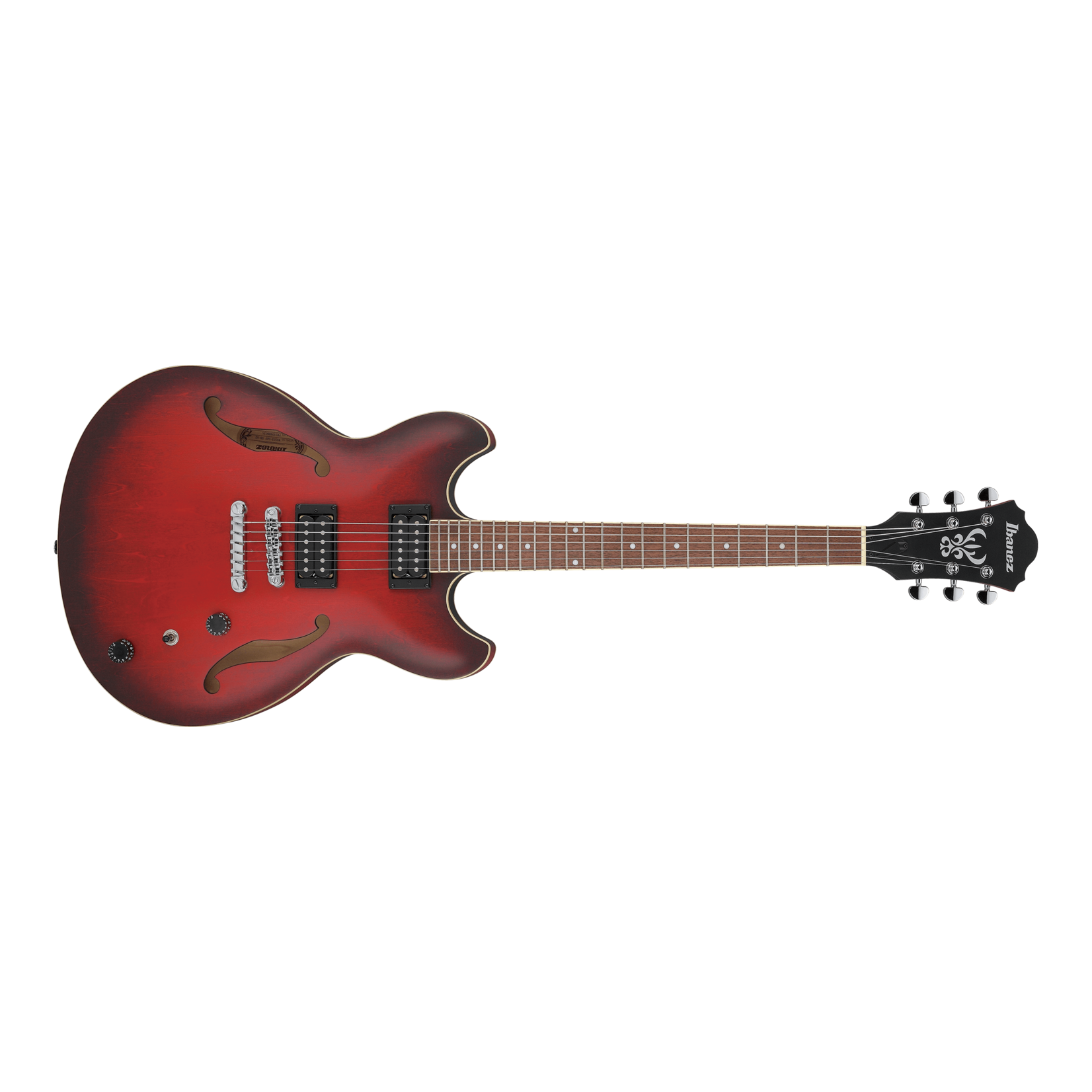 Ibanez Artcore AS53 Semi-Hollowbody Electric Guitar - Sunburst Red Flat