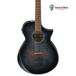 IBANEZ Ibanez AEWC400 Acoustic-Electric Guitar - Transparent Black Sunburst High Gloss