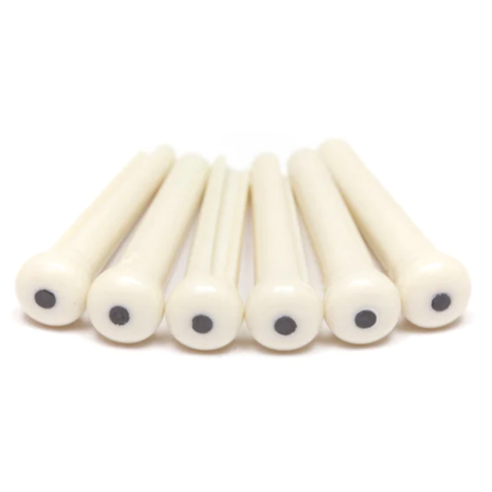 Graphtech TUSQ Bridge Pins Martin Style 2mm White / Black Dot (6 Pcs)