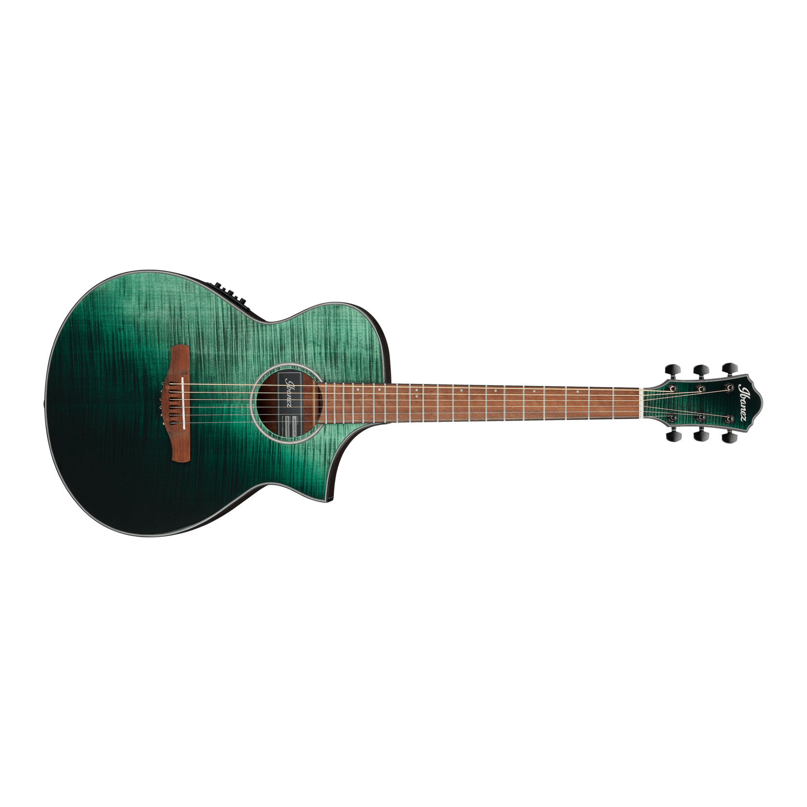 Ibanez AEWC32FMGSF Acoustic-Electric Guitar - Dark Green Sunset Fade