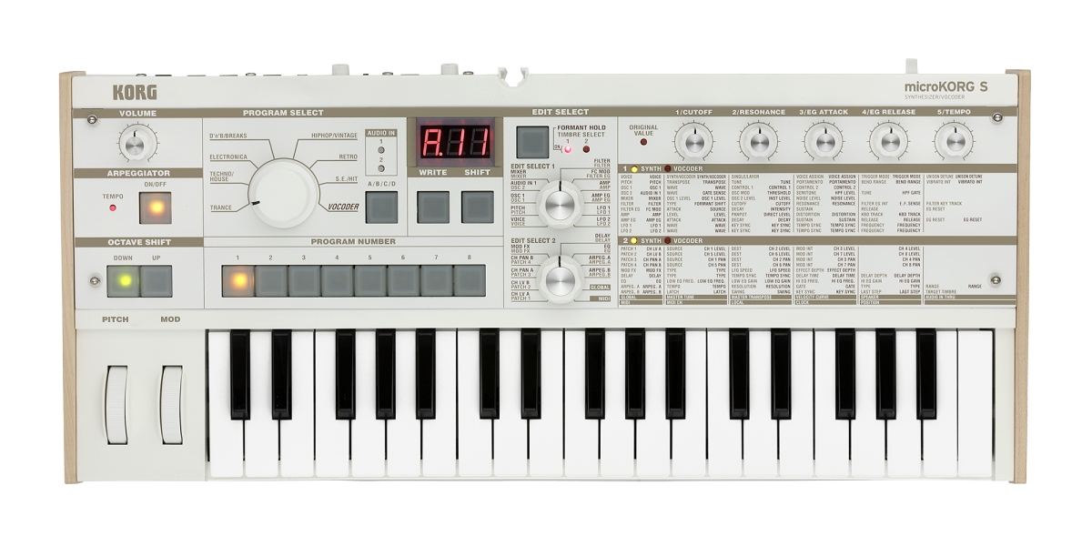 Korg microKORG S Synthesizer and Vocoder - Sound of Music