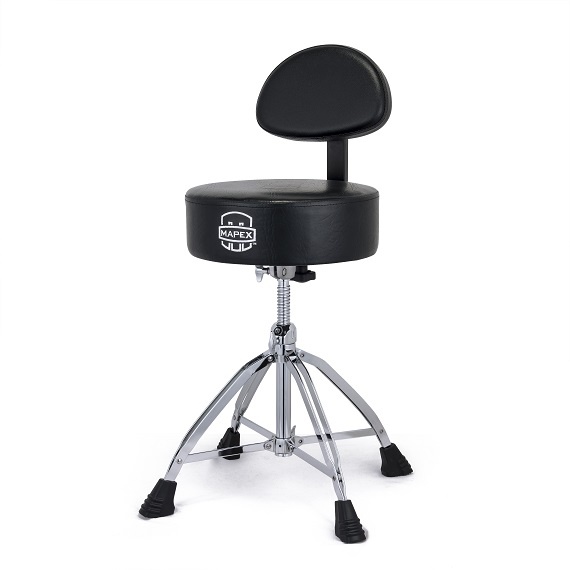 Mapex T870 Round Top Double Braced Drum Throne with Backrest