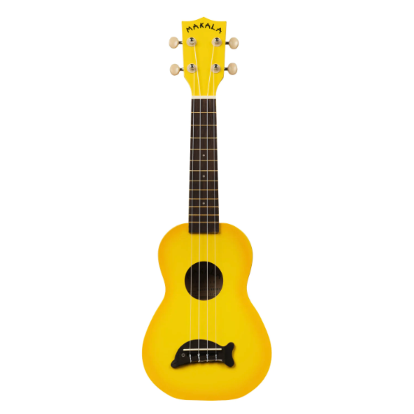 Kala Soprano Dolphin Ukulele - Yellow Burst
