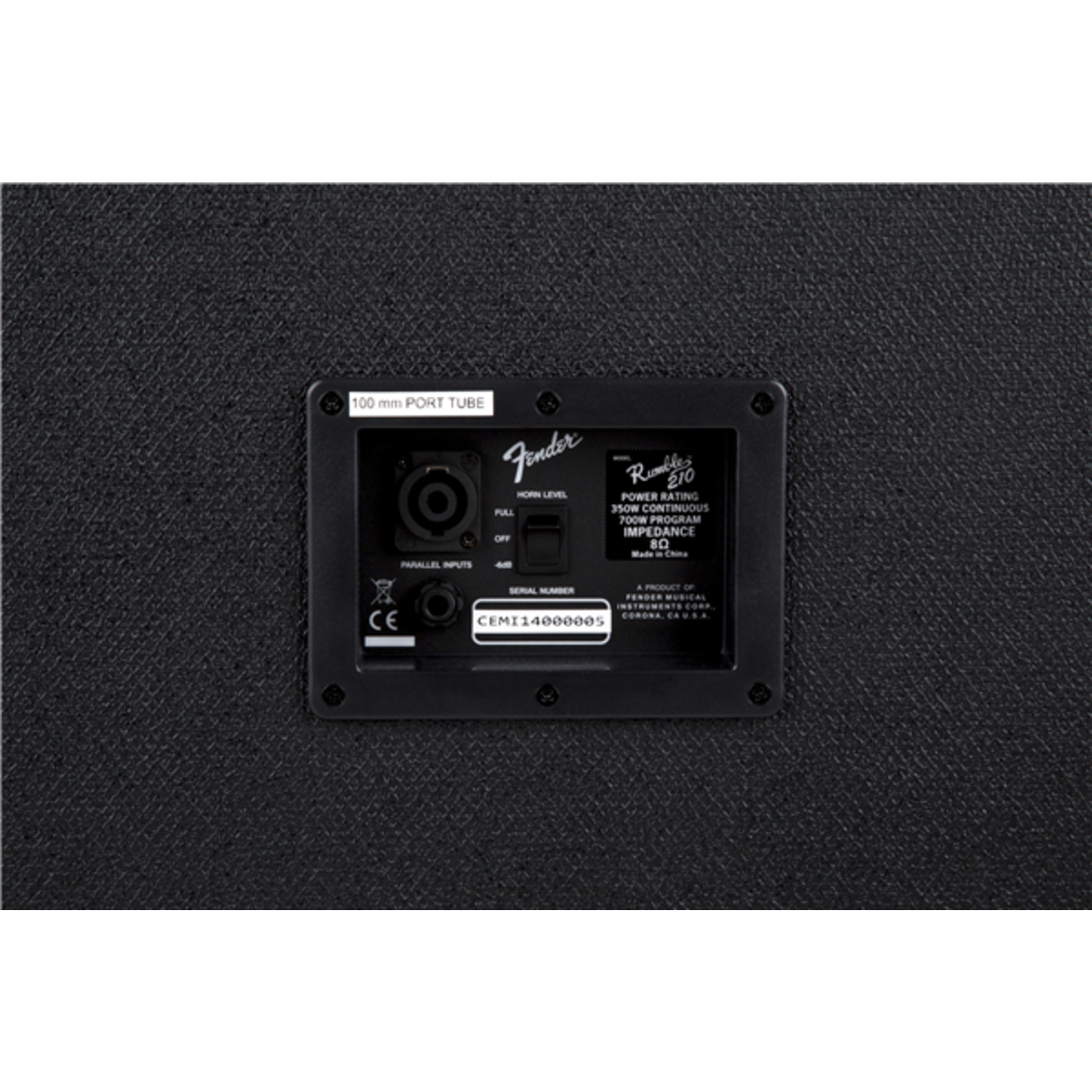 Fender Rumble™ 210 Cabinet (V3), Black/Black