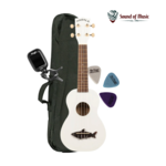 Kala Kala Soprano Shark Ukulele Package - Great White