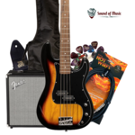 Stagg Stagg SBP-30 Standard "P" Electric Bass Guitar Package W/Amp, Cable, Gig Bag, Strap & Picks - Sunburst