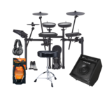ROLAND V-DRUMS TD-17KV2 ELECTRONIC DRUM KIT Package Deal With Drums, Amp, Throne, Pedal, Headphones, Cable, and Sticks