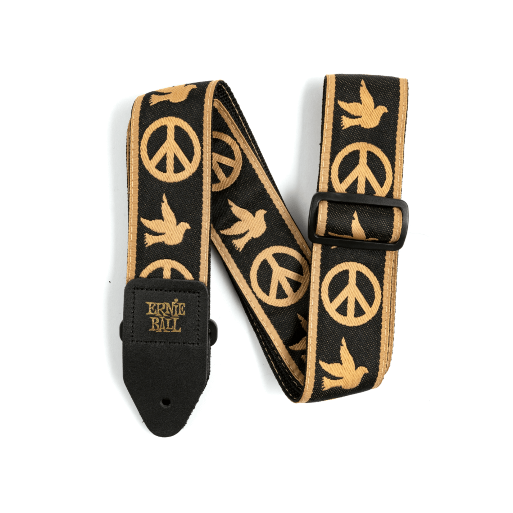 Ernie Ball Classic Jacquard Guitar Strap/Bass Strap - Original Peace Love Dove