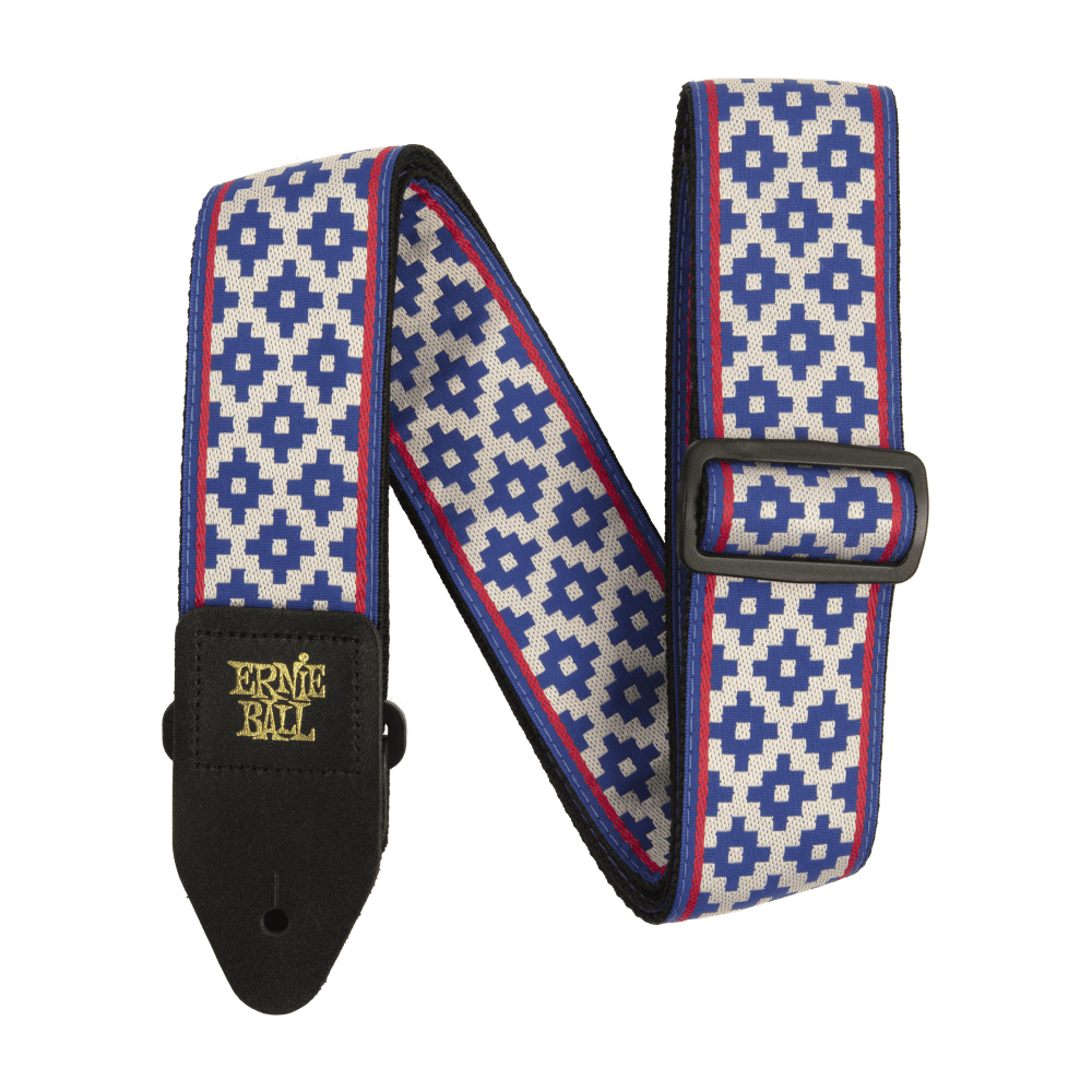Ernie Ball Classic Jacquard Guitar Strap/Bass Strap - Blue Crux
