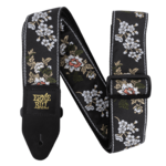 Ernie Ball Ernie Ball Classic Jacquard Guitar/Bass Strap - White Blossom
