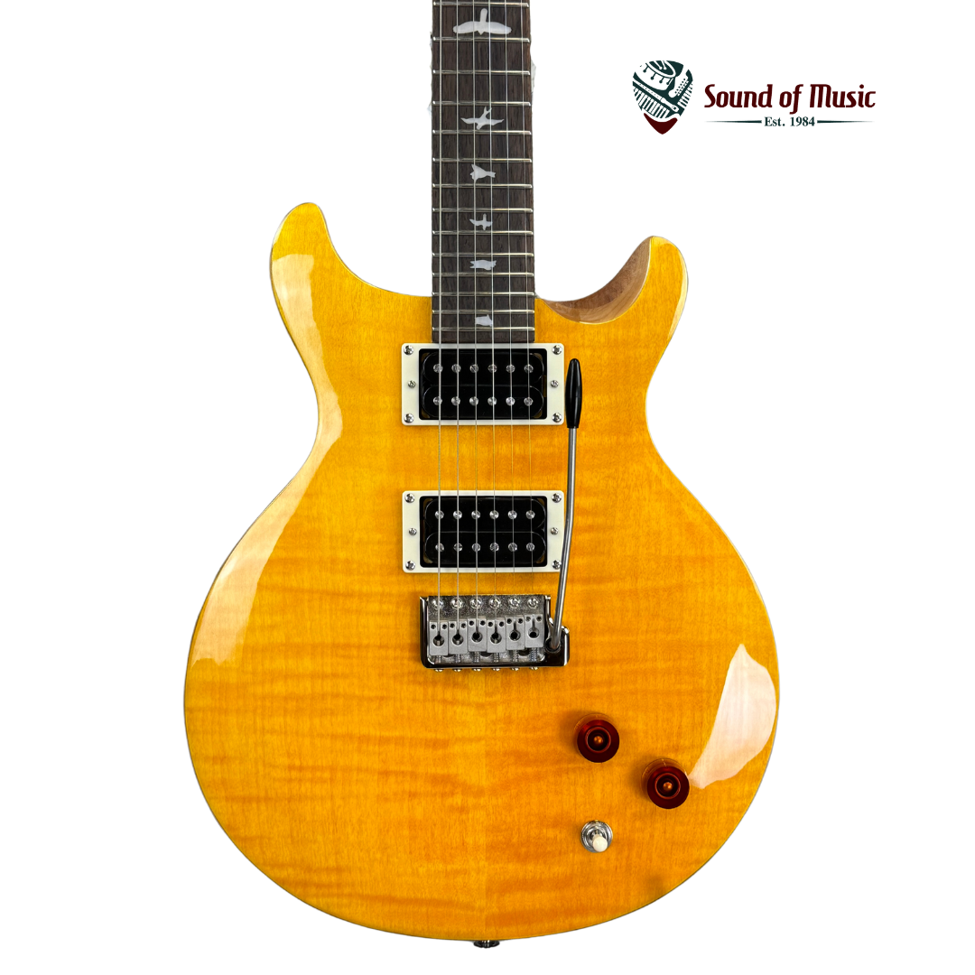 PRS SE Santana Electric Guitar W Gig Bag Santana Yellow Sound