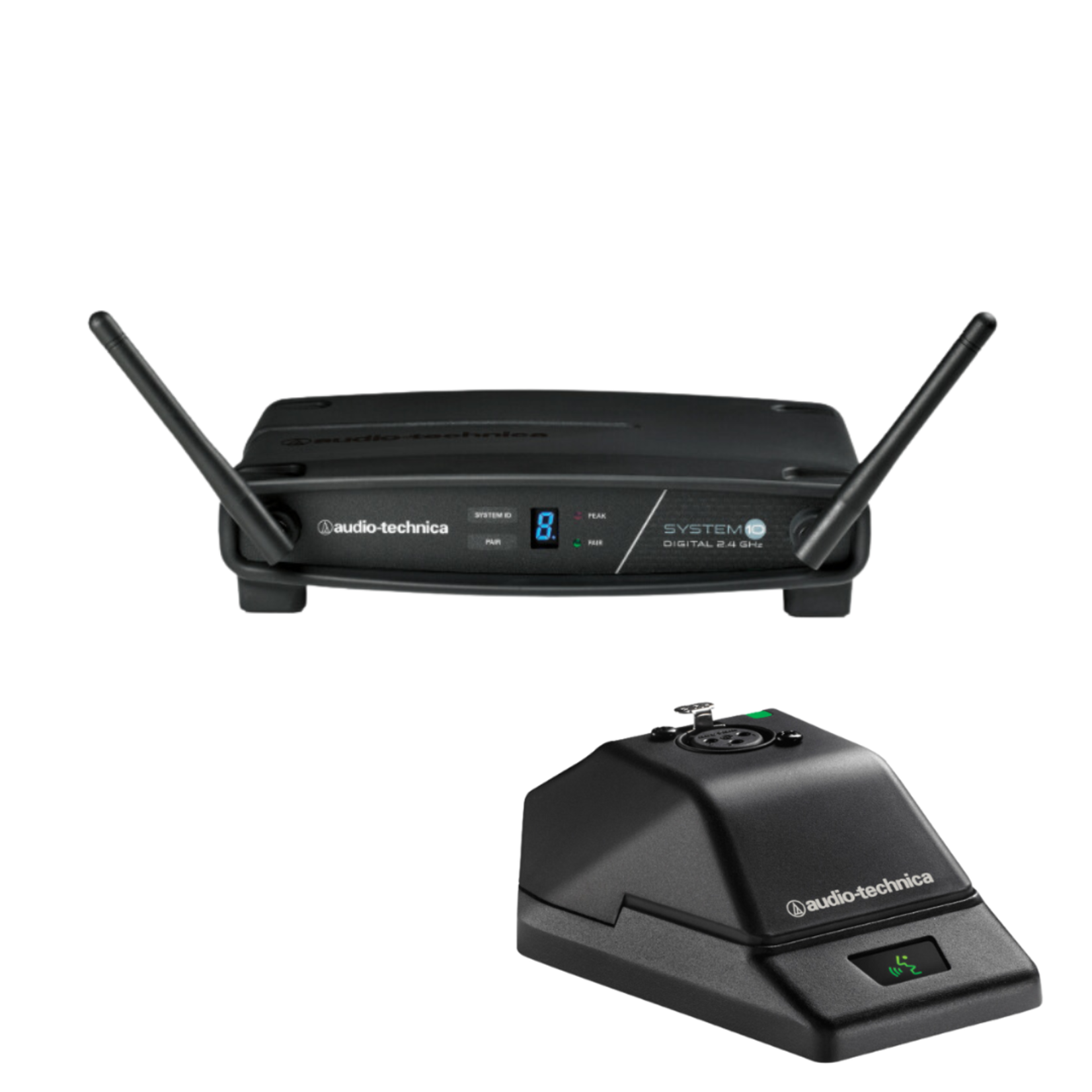 Audio-Technica System 10 Wireless Receiver W/Gooseneck Base Transmitter